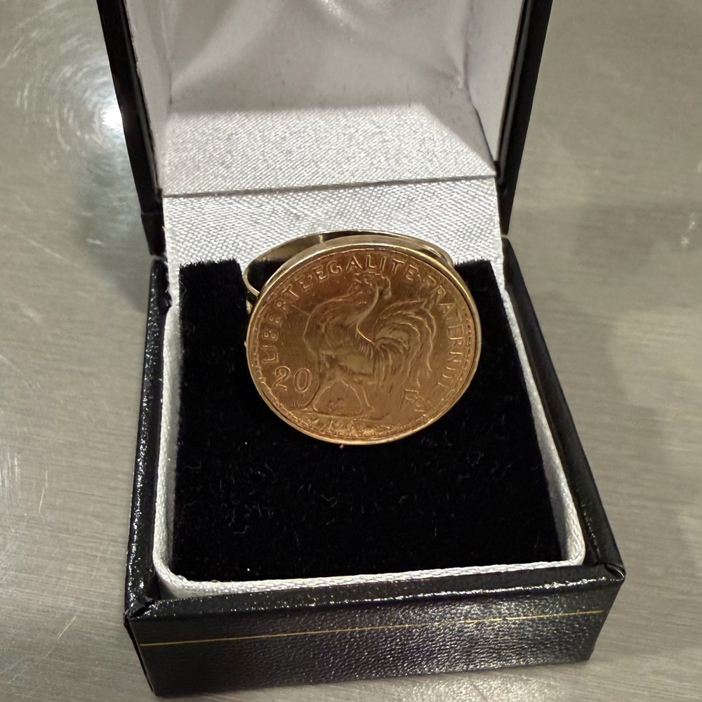 Gold Coin Ring